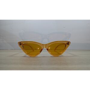 Orange Cat Eye Sunglasses Retro Narrow Frame Tinted Lenses Fashion Y2K
